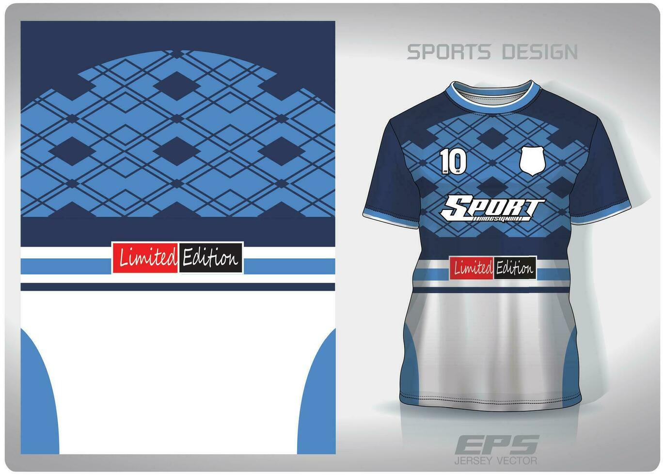 vektor sporter skjorta bakgrund bild.blå fyrkant turkos mönster design, illustration, textil- bakgrund för sporter t-shirt, fotboll jersey skjorta