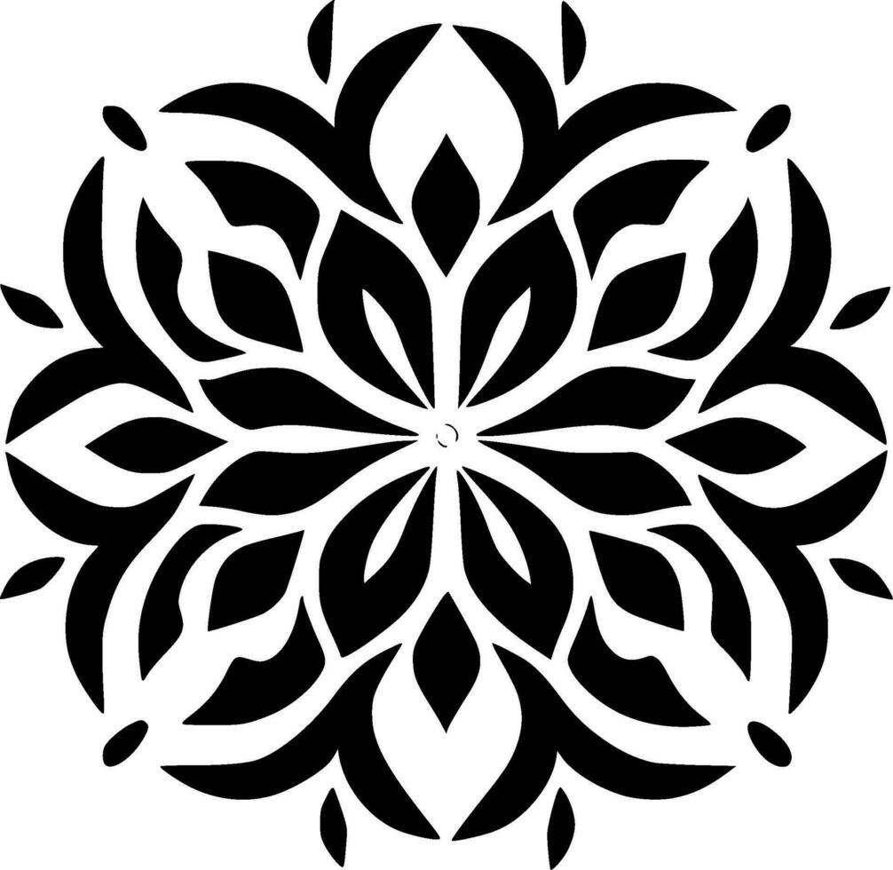 mandala - minimalistisk och platt logotyp - vektor illustration