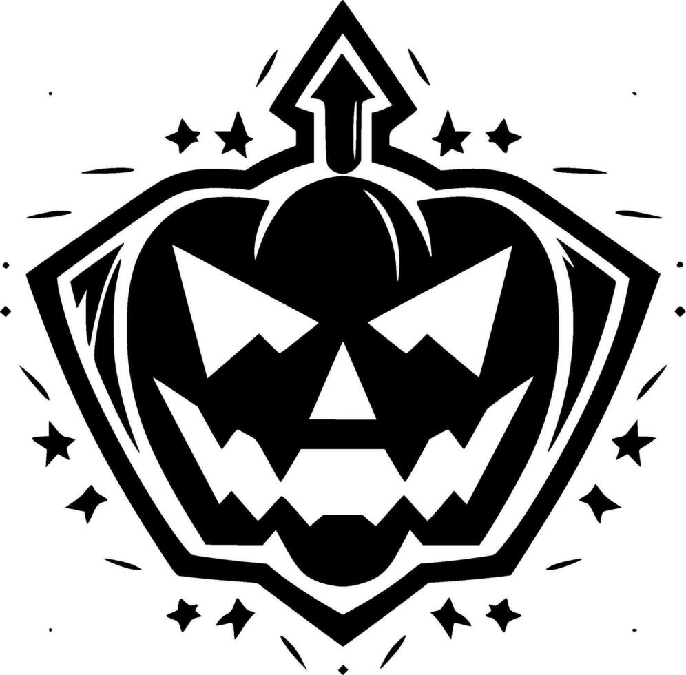 Halloween, schwarz und Weiß Vektor Illustration