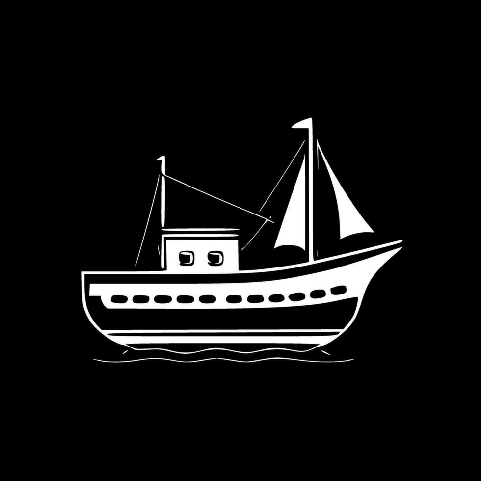 båt - hög kvalitet vektor logotyp - vektor illustration idealisk för t-shirt grafisk