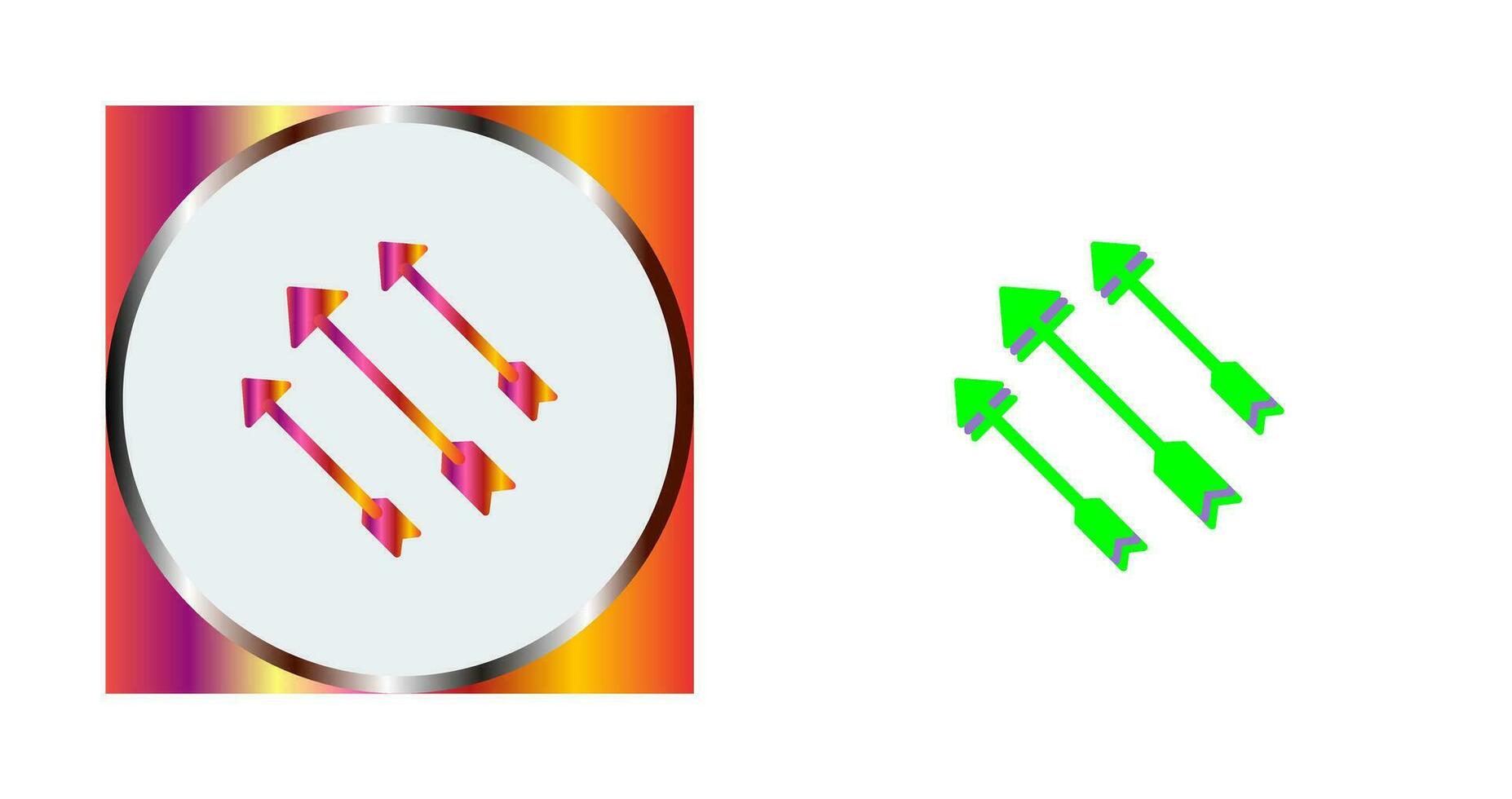 Einzigartiges Pfeil-Vektorsymbol vektor