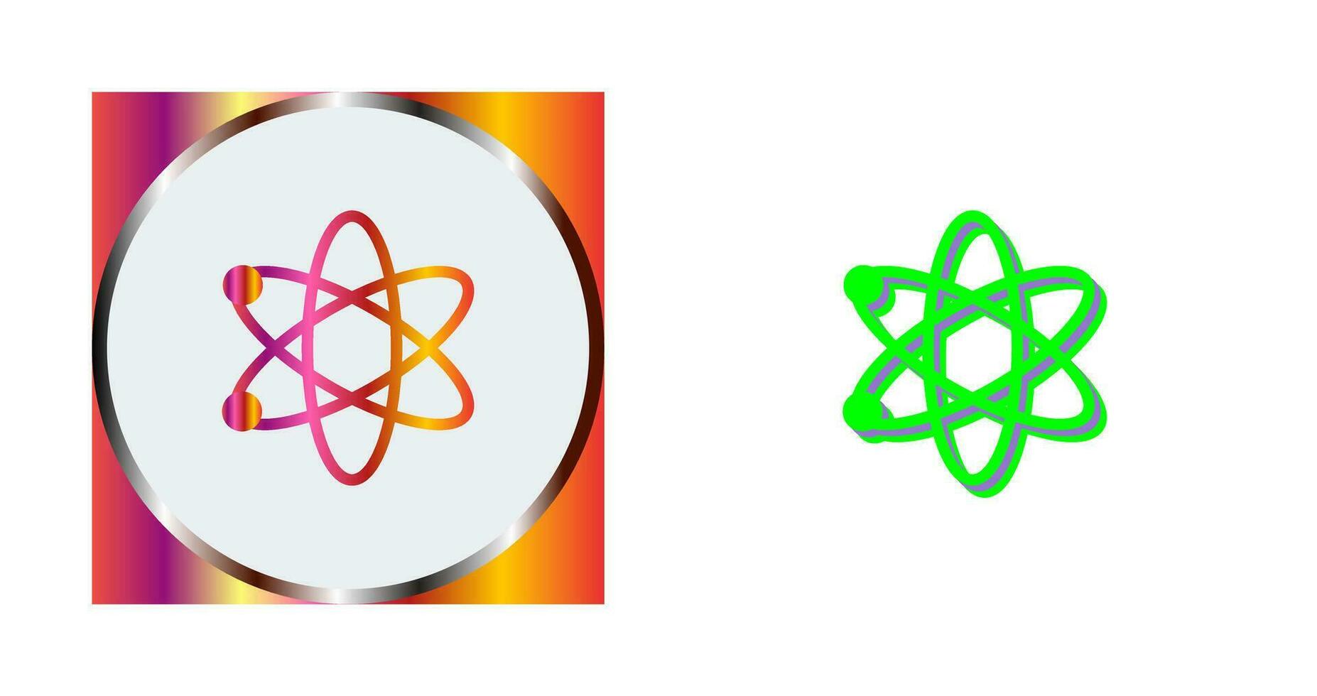 atom vektor ikon