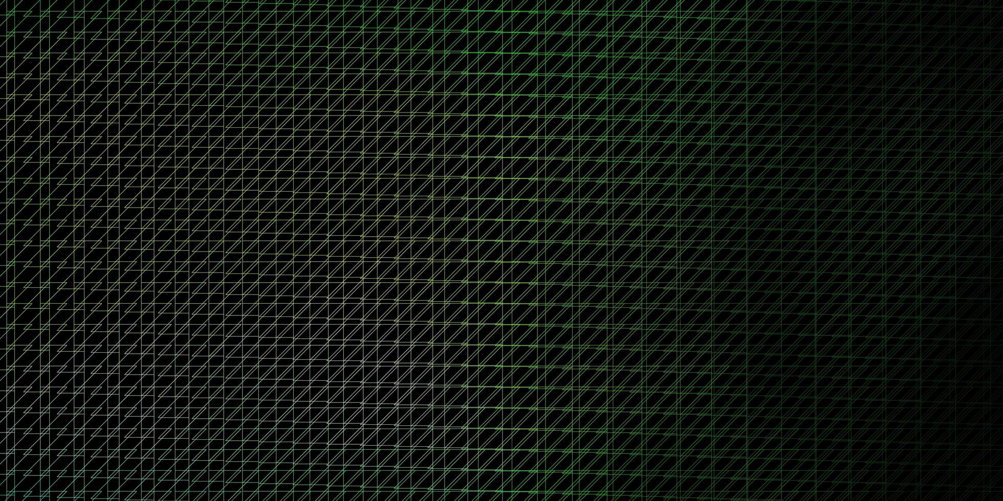 mörkgrön vektormall med linjer. vektor