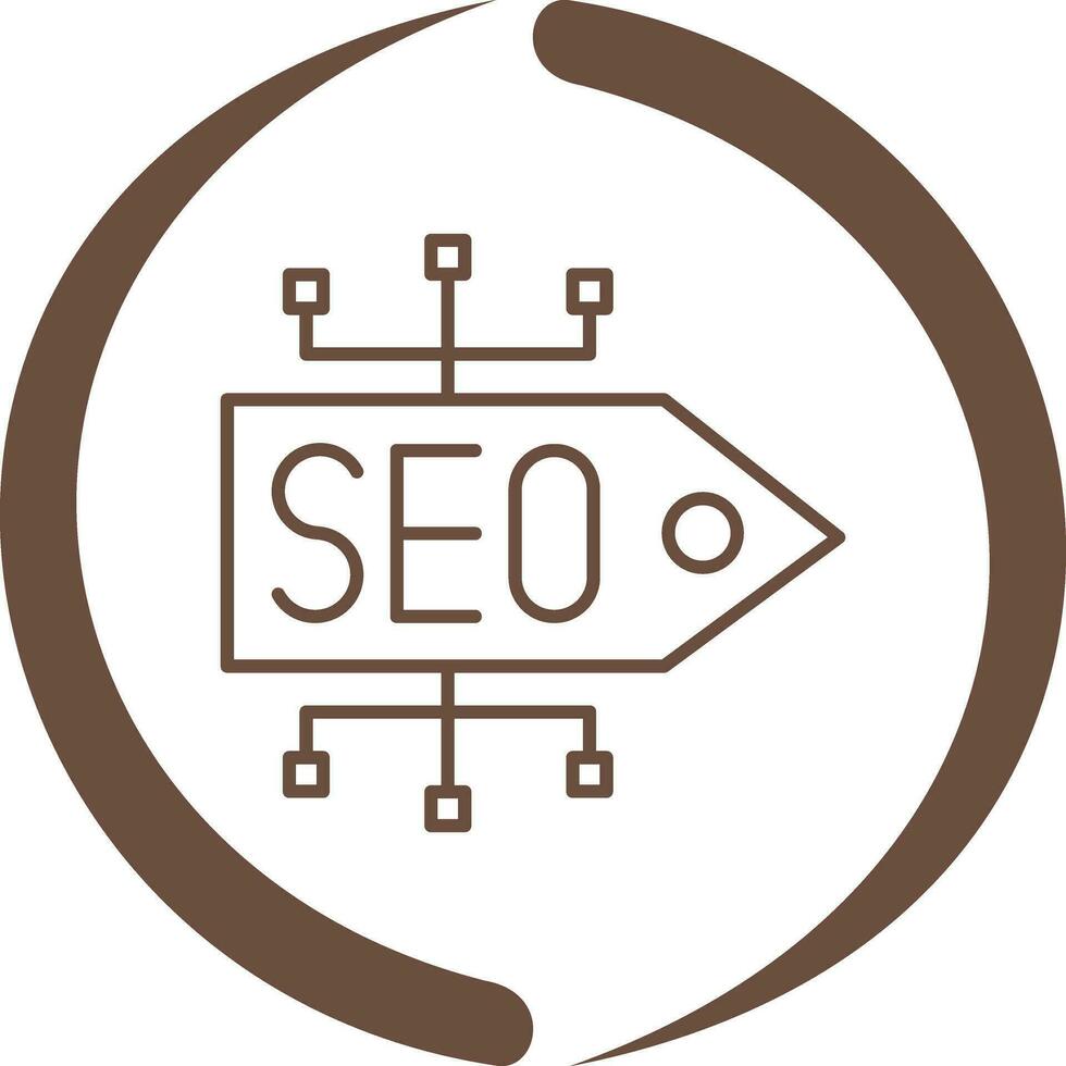 SEO-Tag-Vektorsymbol vektor