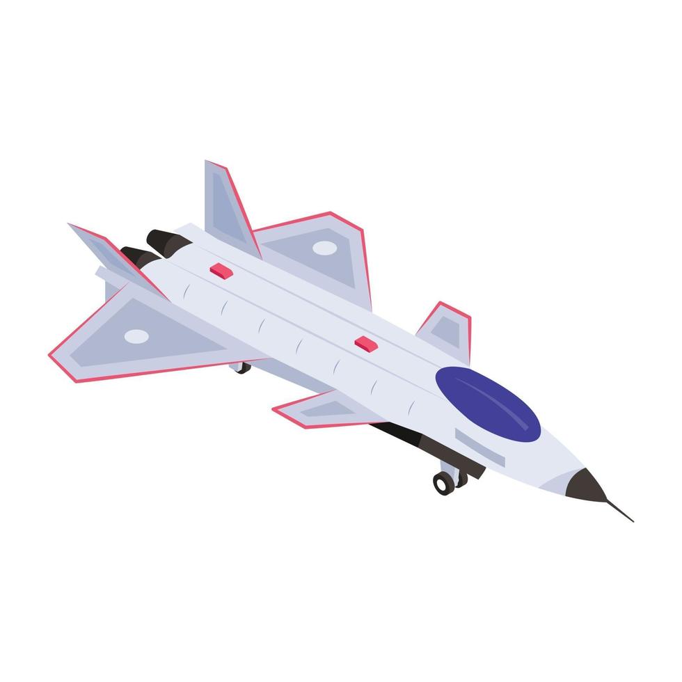 attackera militära flygplan vektor