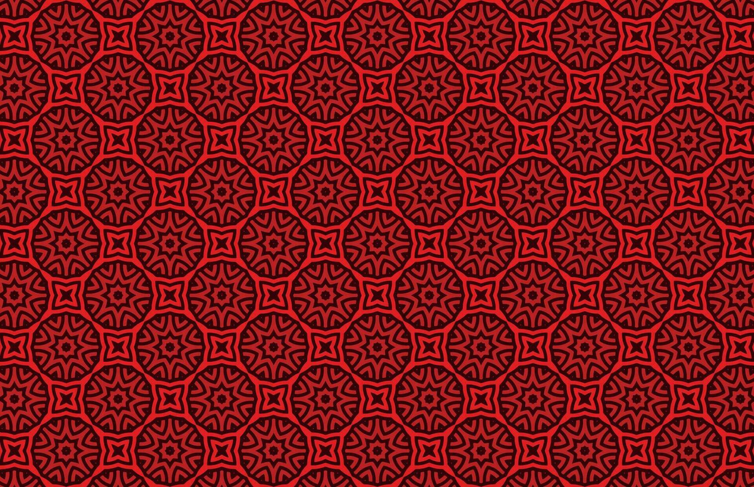 röd mandala tyg design mönster vektor