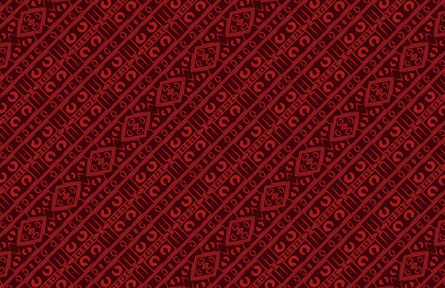 Stammes- rot Streifen Design Muster vektor