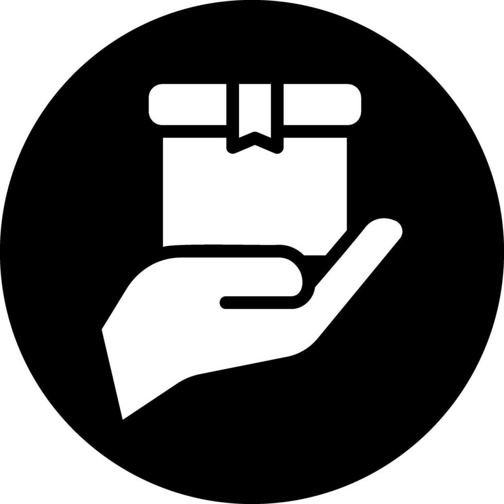 Lieferbox-Glyphen-Symbol vektor