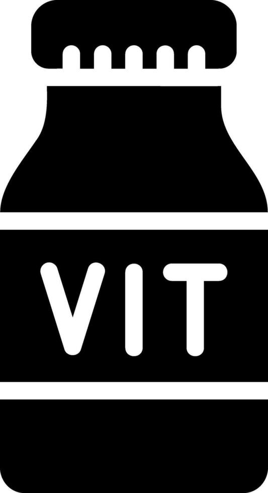 Glyphen-Symbol für Vitamine vektor