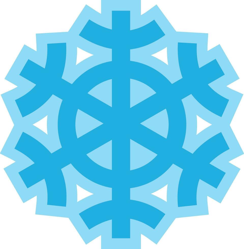 Schneeflocke Symbol editierbar Vektor auf Weiß Hintergrund