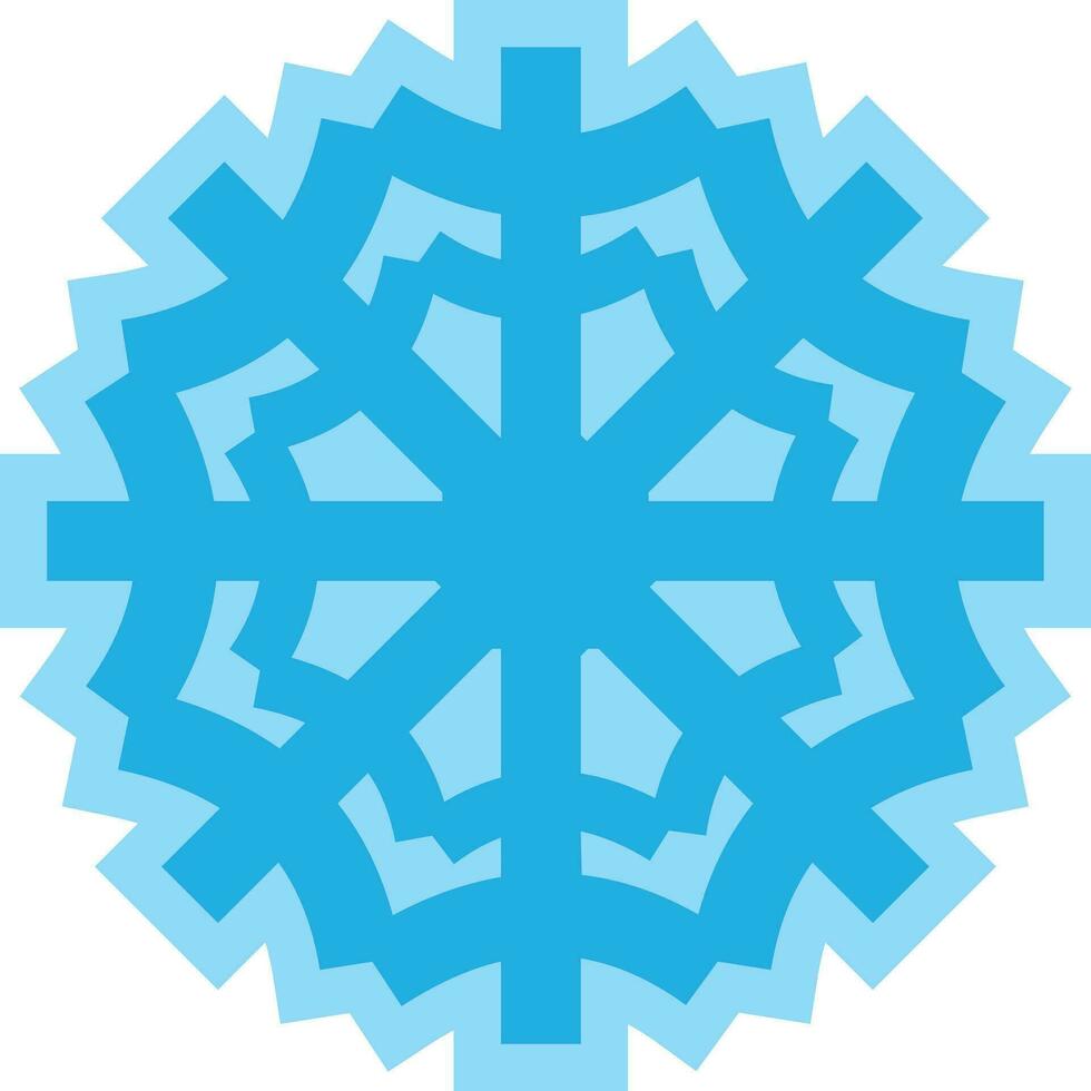 Schneeflocke Symbol editierbar Vektor auf Weiß Hintergrund