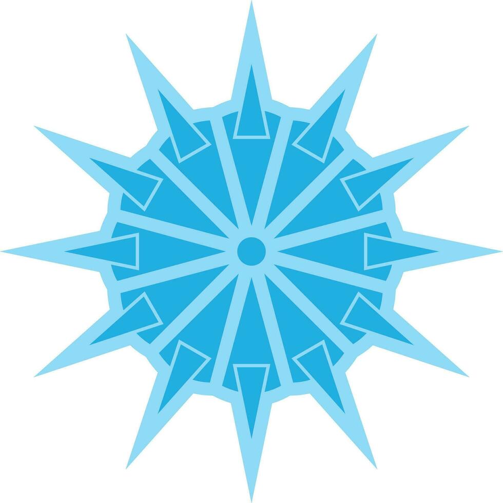 Schneeflocke Symbol editierbar Vektor auf Weiß Hintergrund