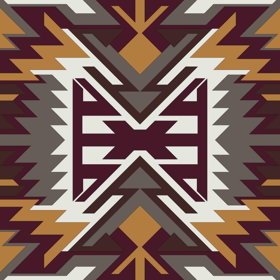 sömlös navajo aztec abstrakt geometrisk konst etnisk hipster vektor bakgrund, tapet, tyg design, tyg, vävnad, omslag, textil- mall