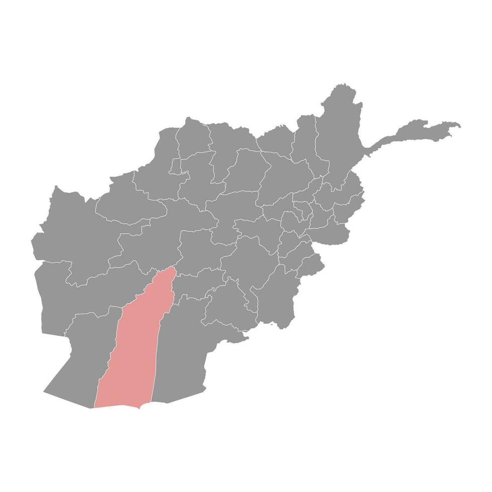 helmand provins Karta, administrativ division av afghanistan. vektor