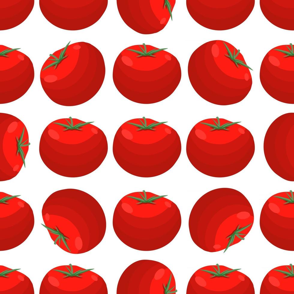 Muster rote Tomate, Gemüseketchup für Robbe vektor