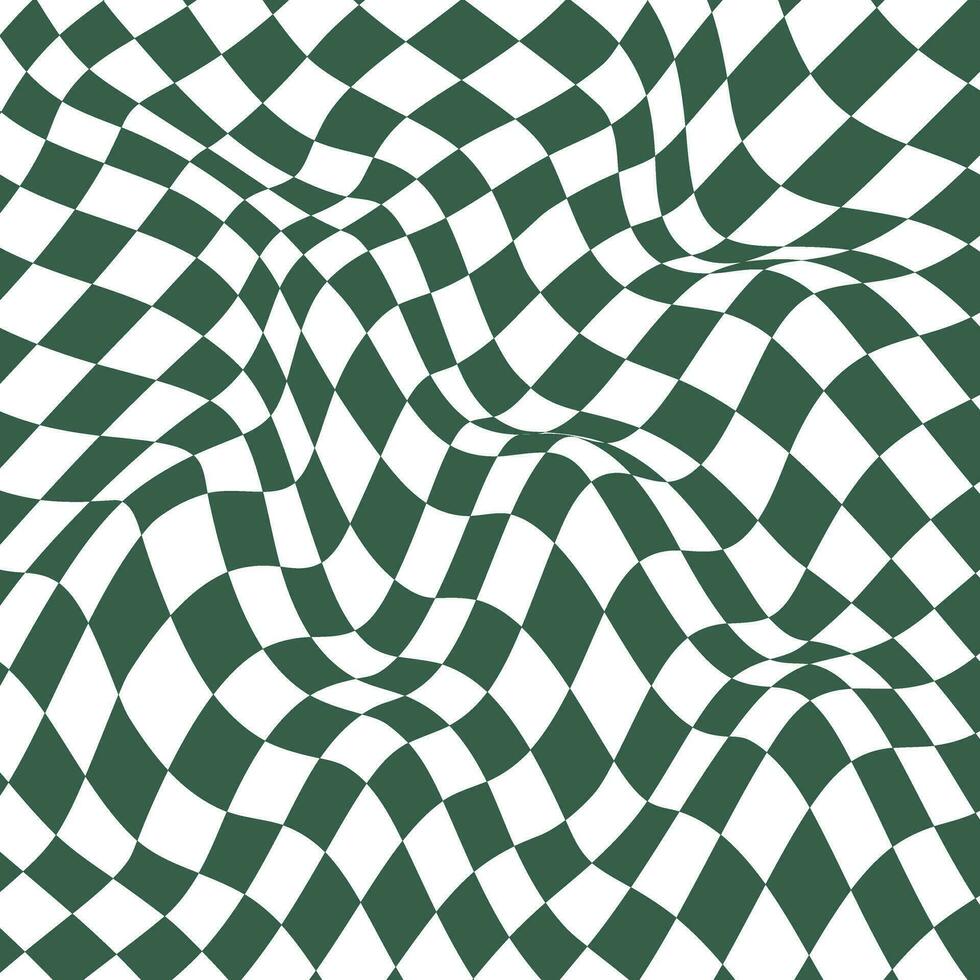 einfach abstrakt Kupfer Platin Grün Farbe Rechteck gerundet wellig Muster vektor
