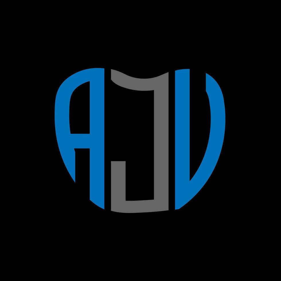 ajv Brief Logo kreativ Design. ajv einzigartig Design. vektor