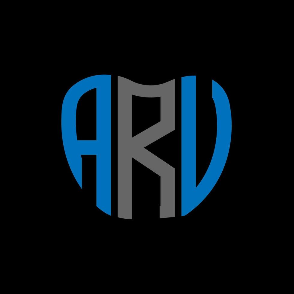 aru brev logotyp kreativ design. aru unik design. vektor