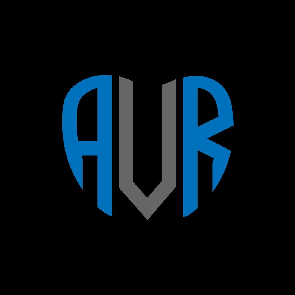 avr Brief Logo kreativ Design. avr einzigartig Design. vektor