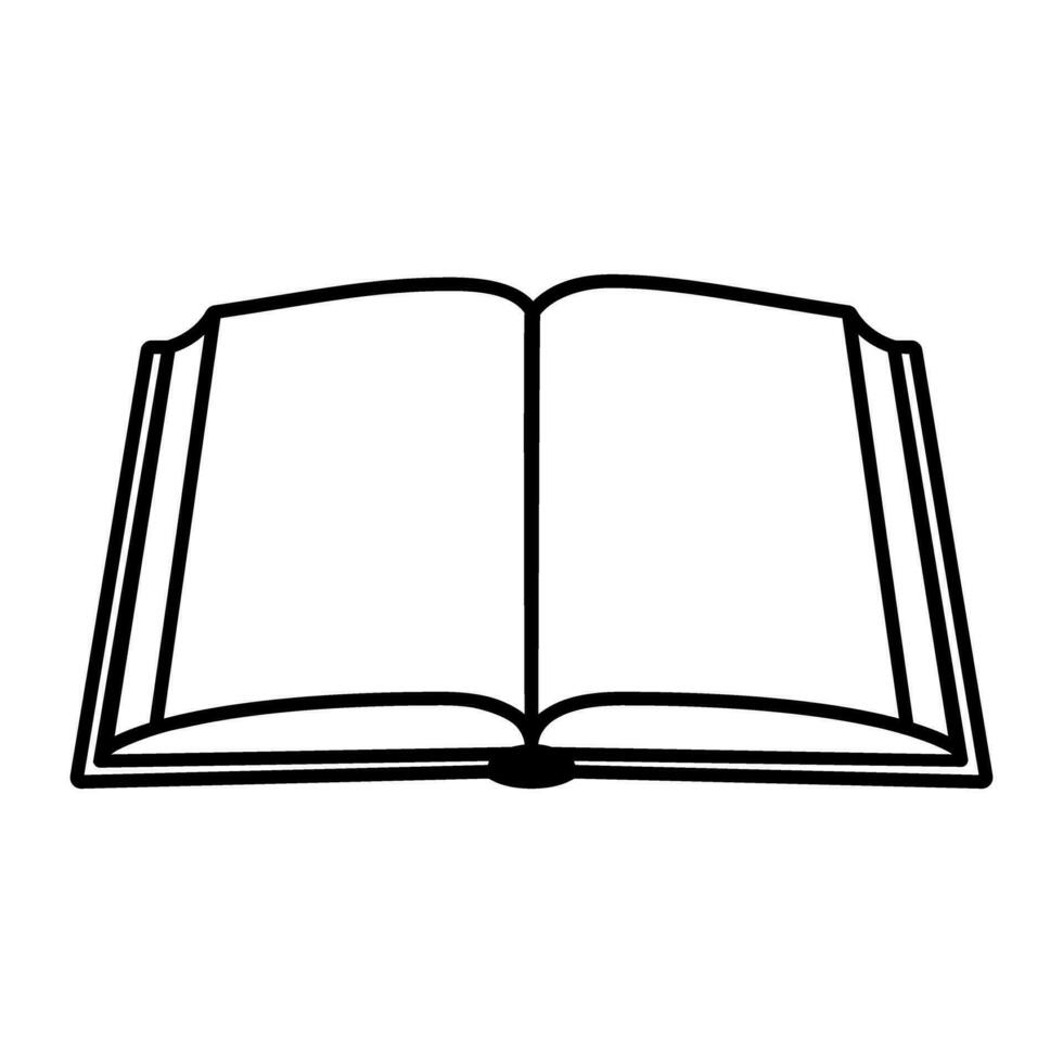 bok vektor ikon. anteckningsbok illustration tecken. dokument symbol eller logotyp.