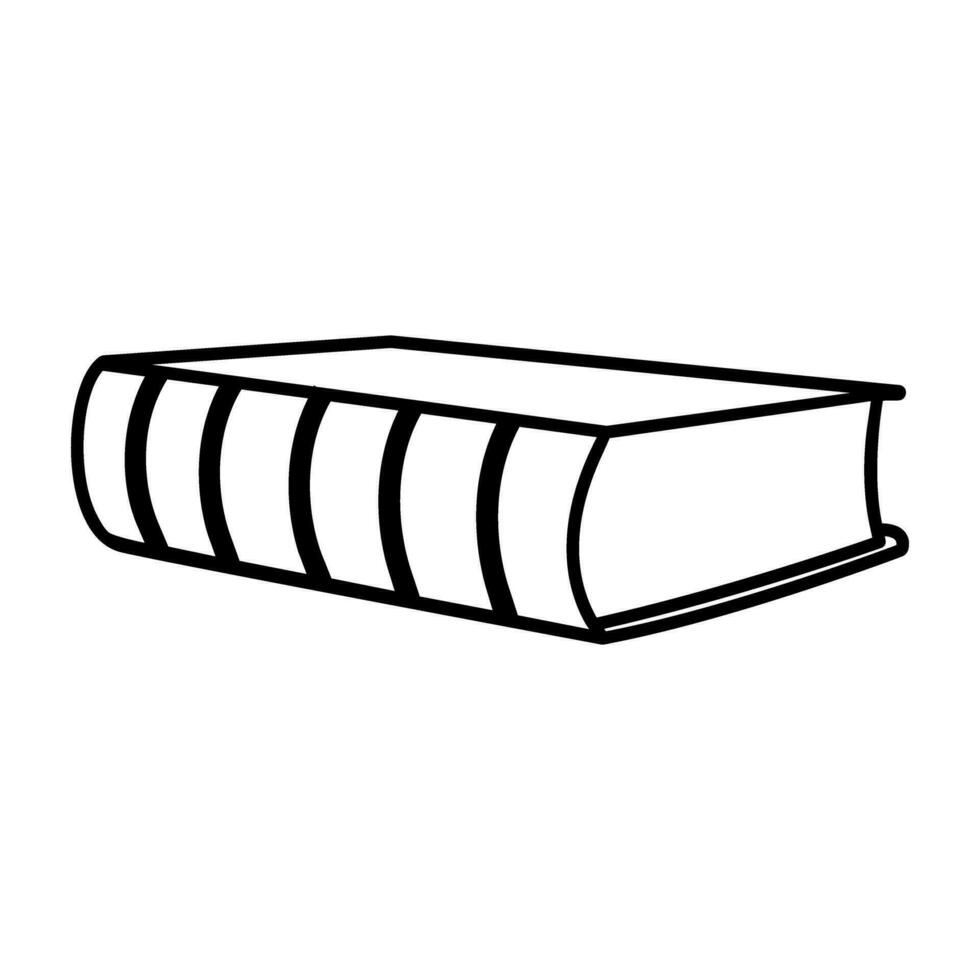 Buch Vektor Symbol. Notizbuch Illustration unterzeichnen. Unterlagen Symbol oder Logo.