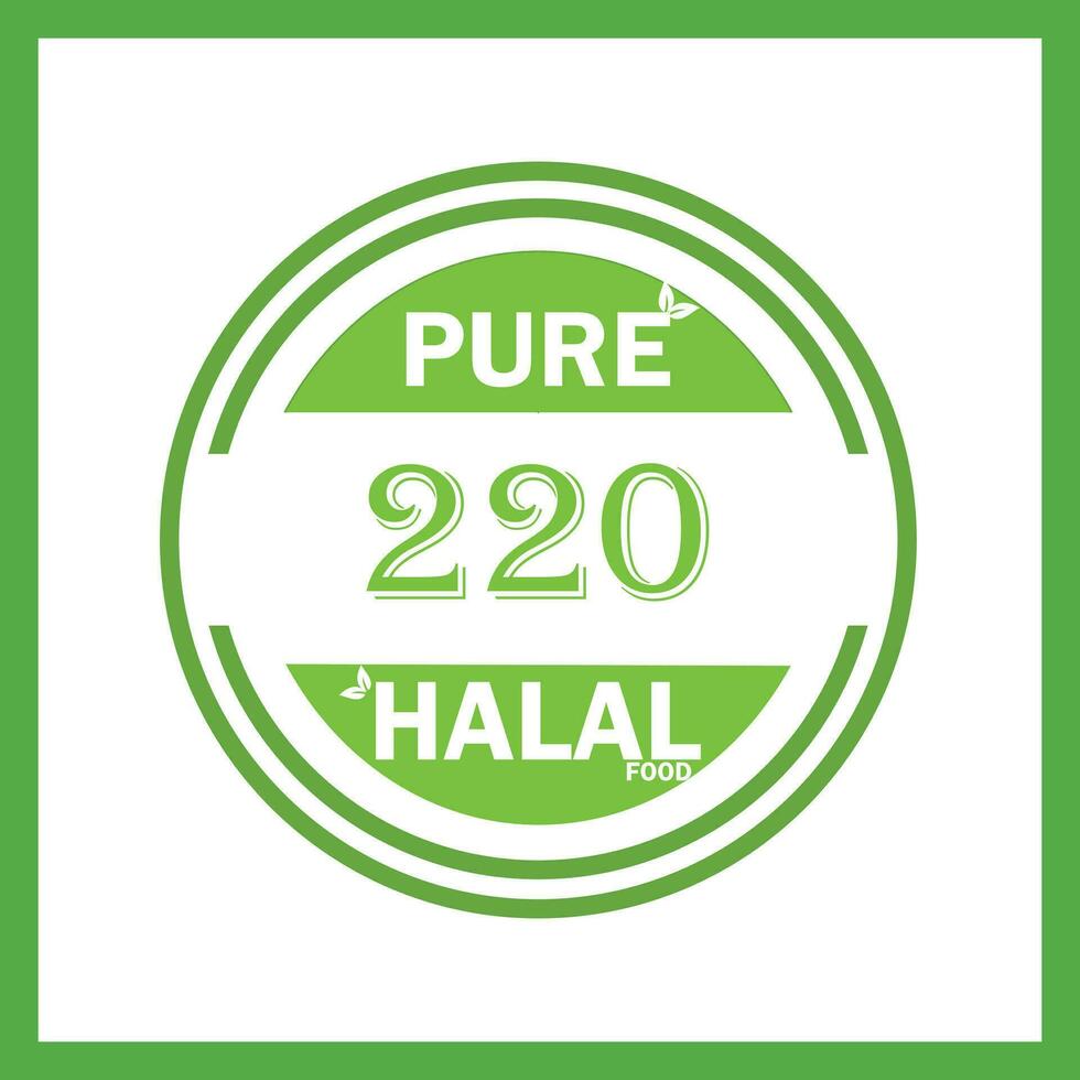 design med halal blad design 220 vektor