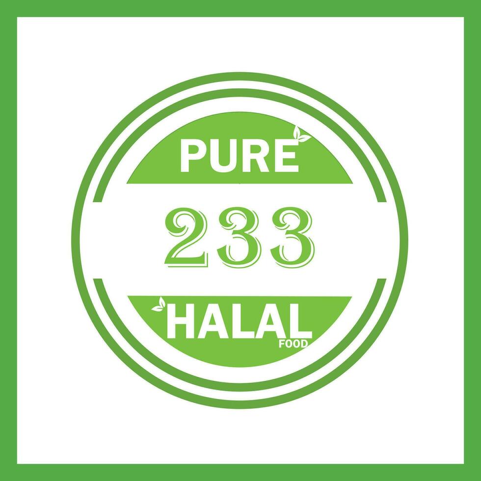 design med halal blad design 233 vektor