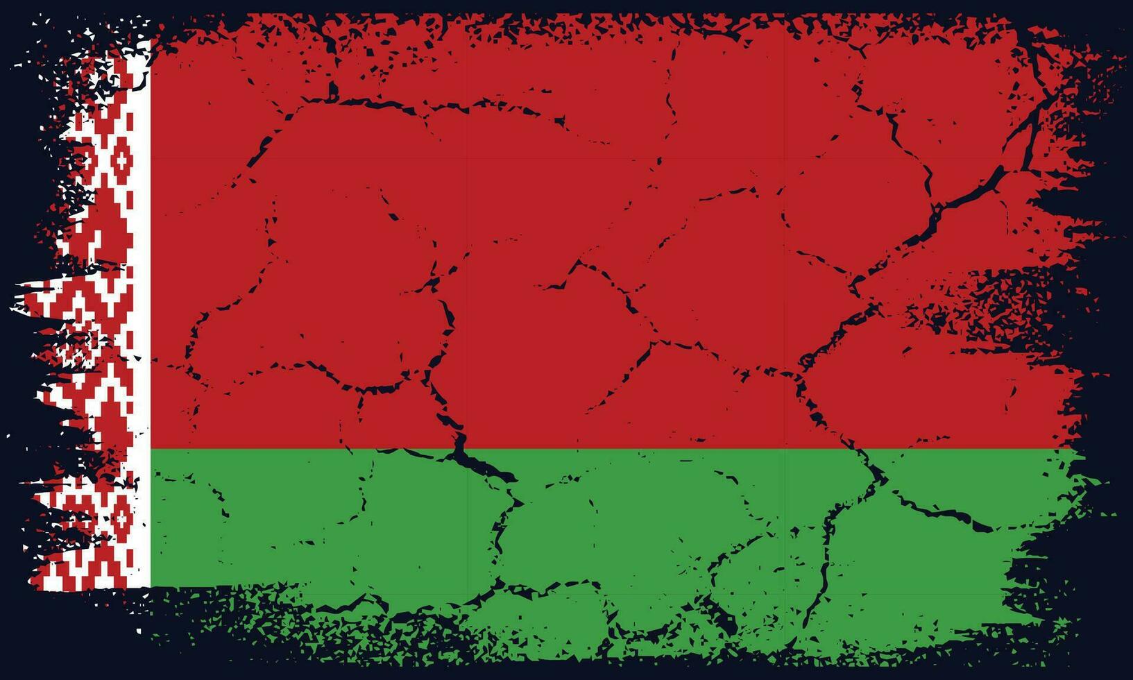 kostenlos Vektor eben Design Grunge Weißrussland Flagge Hintergrund