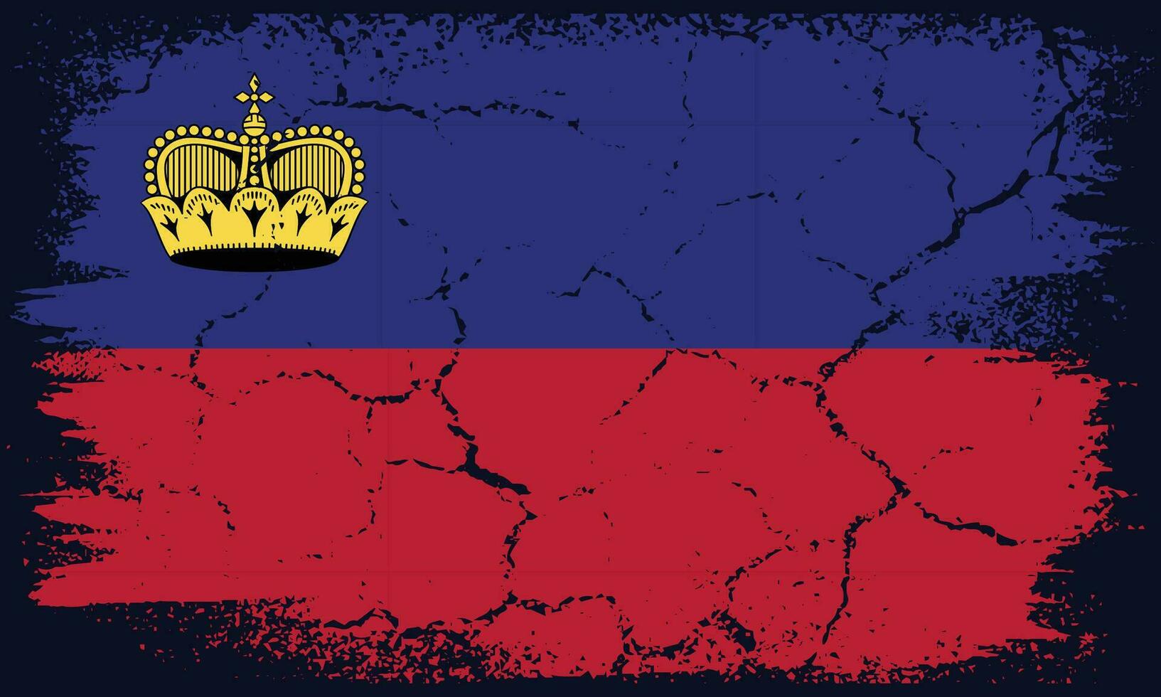 kostenlos Vektor eben Design Grunge Liechtenstein Flagge Hintergrund
