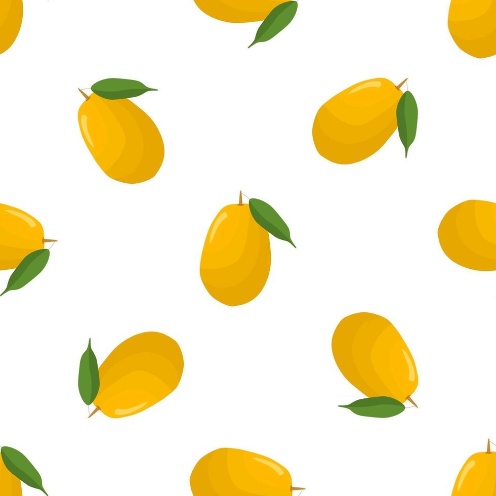 illustration på temat stora färgade sömlösa kumquat vektor