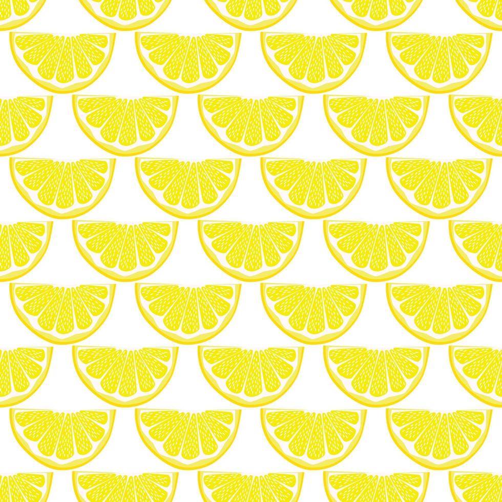 illustration på tema stora färgade sömlös gul citron vektor