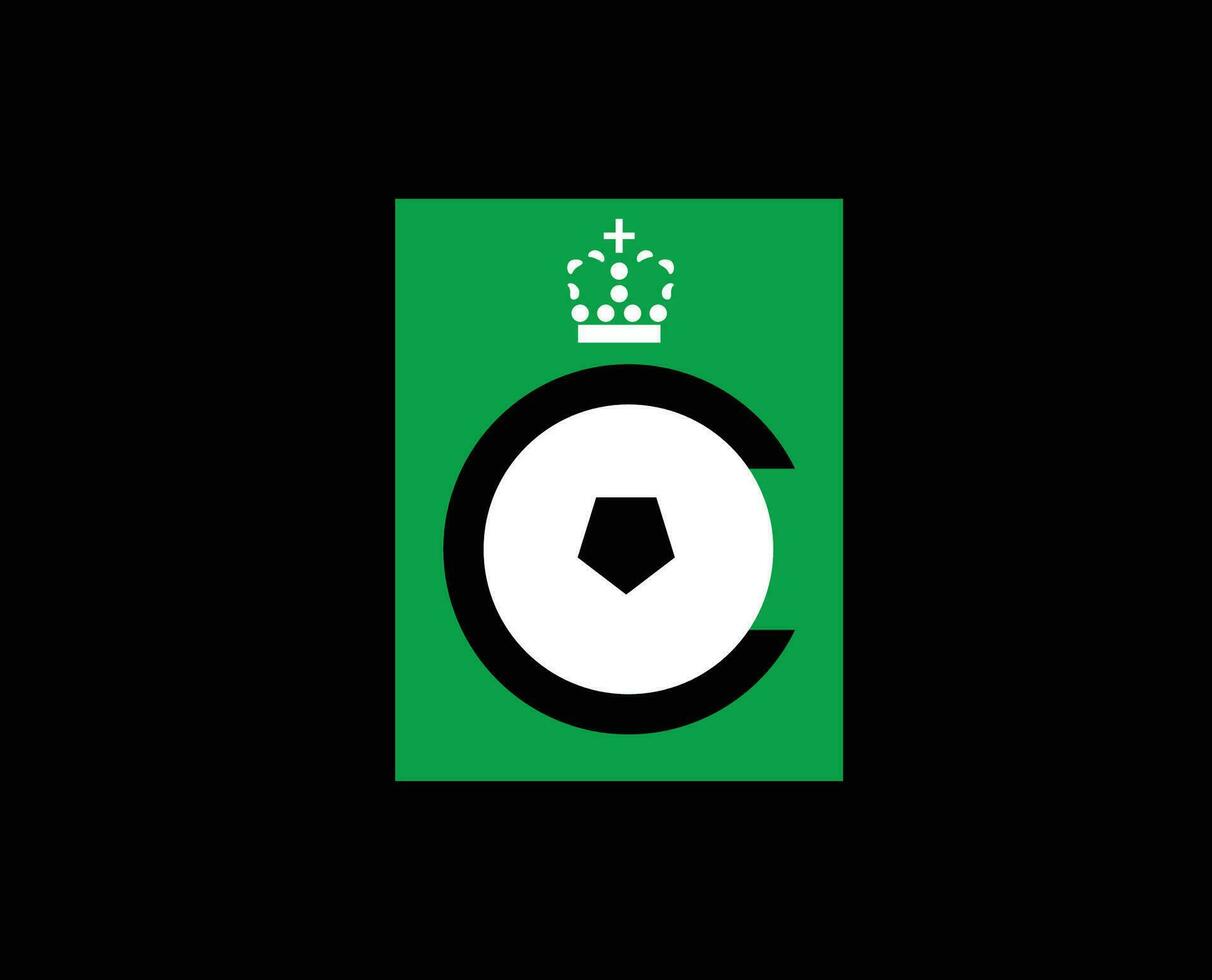 cercle brugge klubb symbol logotyp belgien liga fotboll abstrakt design vektor illustration med svart bakgrund