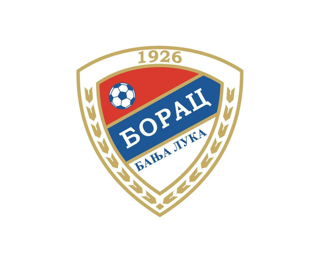 borac banja luka klubb logotyp symbol bosnien herzegovina liga fotboll abstrakt design vektor illustration