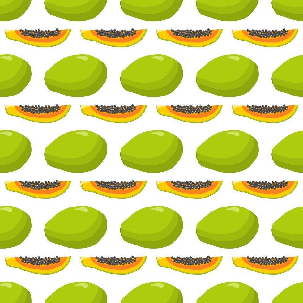 Illustration zum Thema große farbige nahtlose Papaya vektor