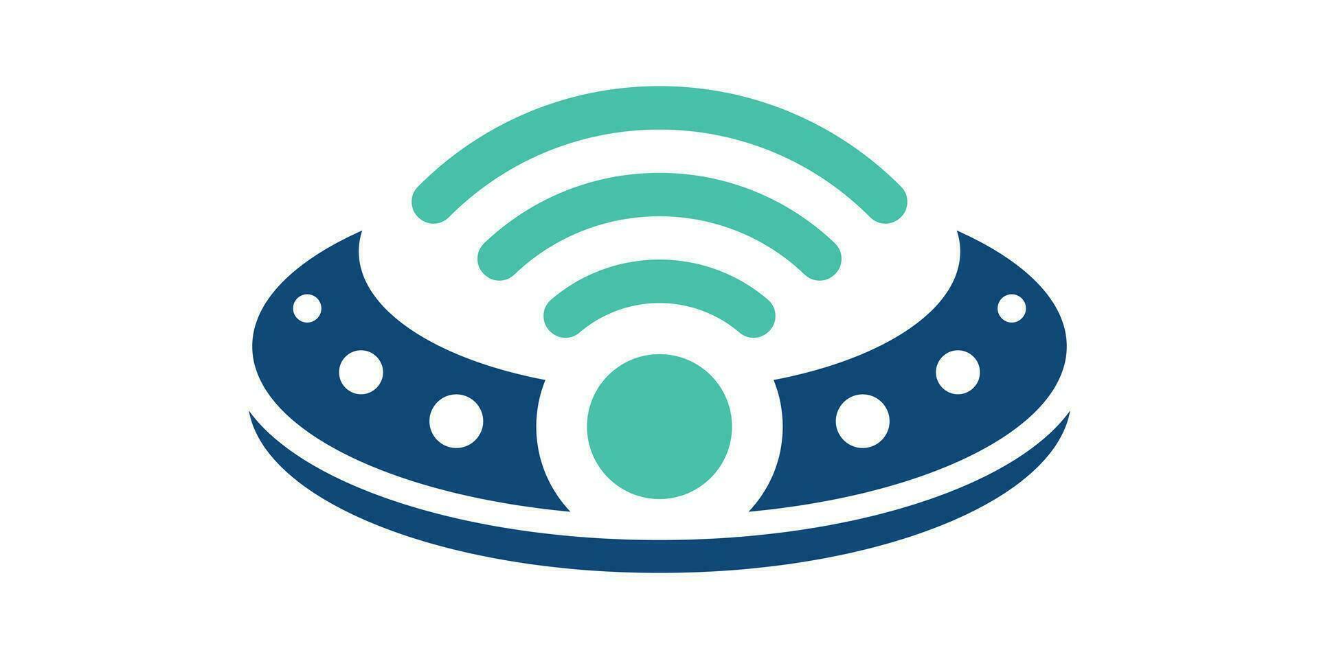 UFO und Signal Design Symbol Vektor Illustration