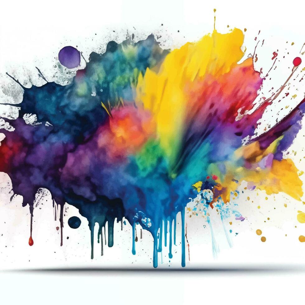 abstrakt Hintergrund mit ein bunt Aquarell Spritzer Design vektor