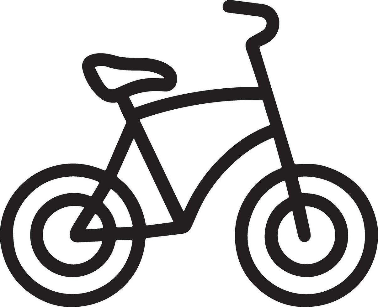 erkunden das Welt von Radfahren - - Fahrrad Fahrten, Sport Symbole, und Transport Symbole zum gesund Abenteuer vektor