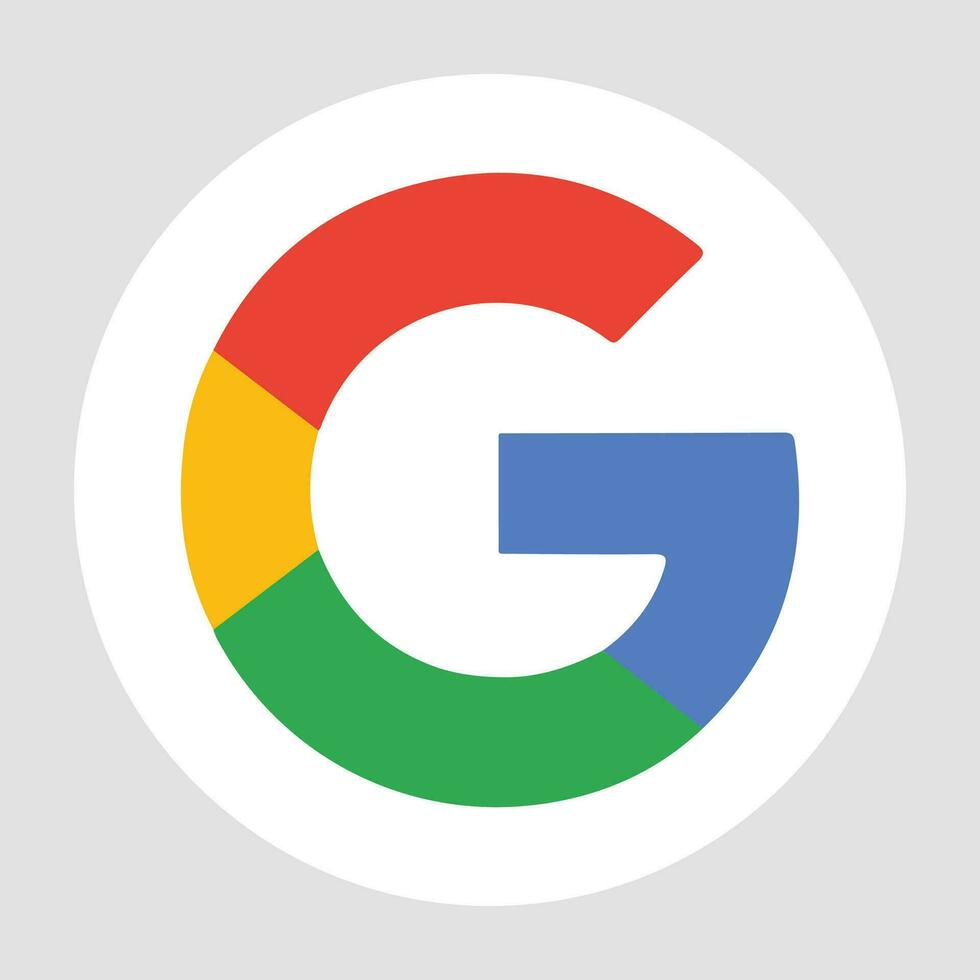 Google logotyp Sök media browser vektor, redaktionell vektor