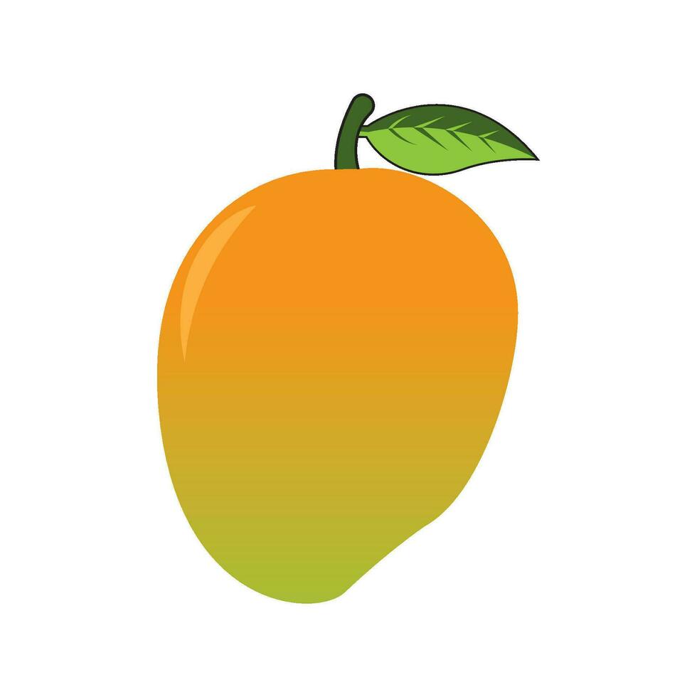 mango frukt logotyp vektor