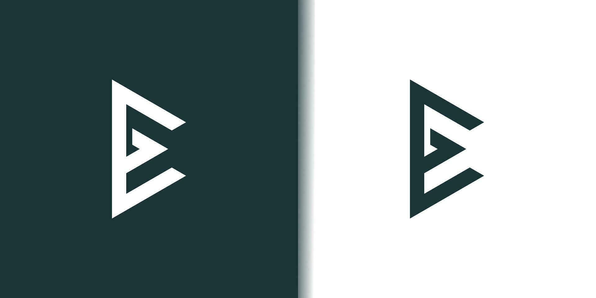 brev e logotyp design element vektor med modern begrepp