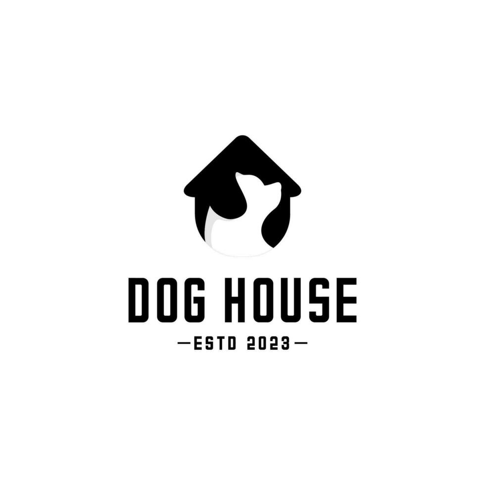 Hund Haus Logo Vektor