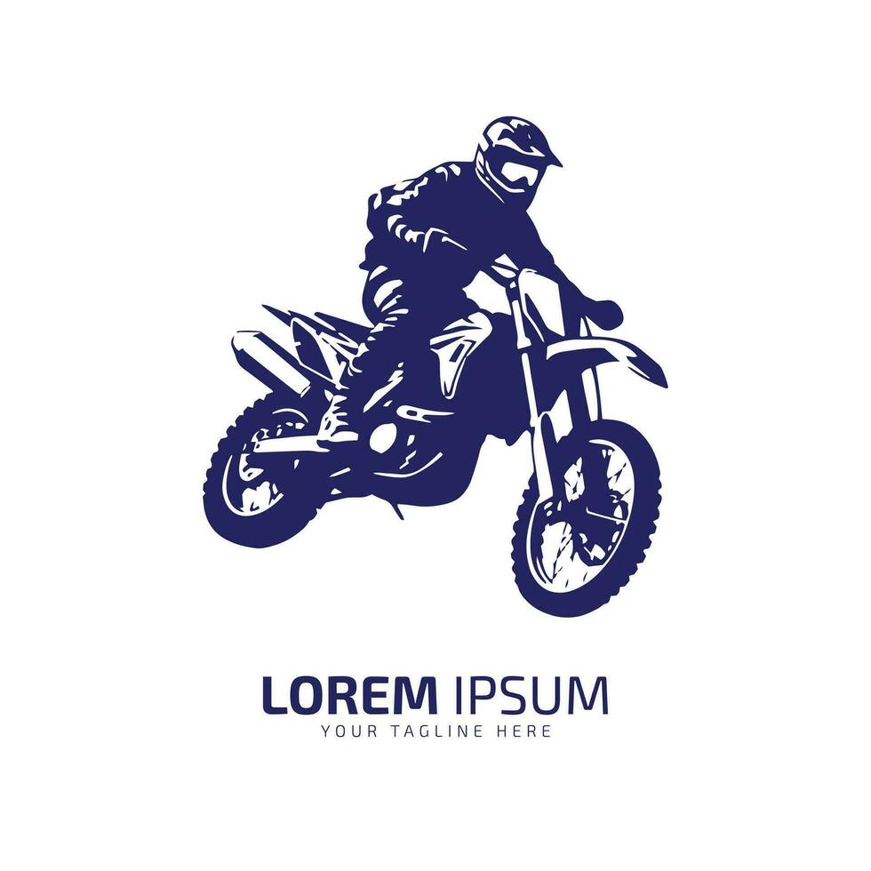 minimal och abstrakt logotyp av lera cykel ikon smuts cykel vektor silhuett isolerat design sida se