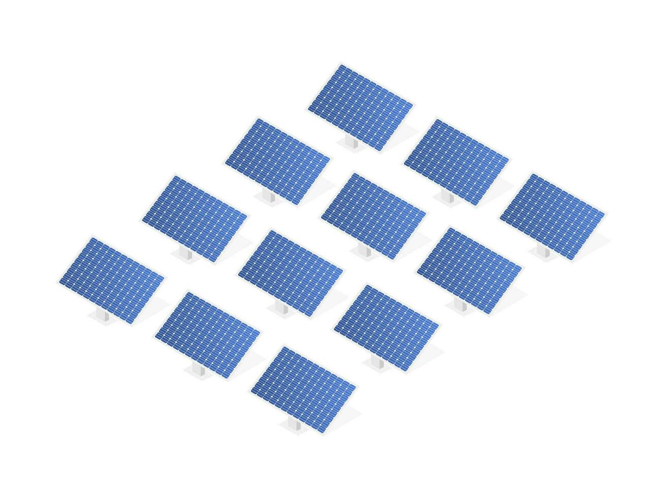 höchst detailliert Solar- Tafel. modern Alternative Öko Grün Energie. Vektor Illustration.