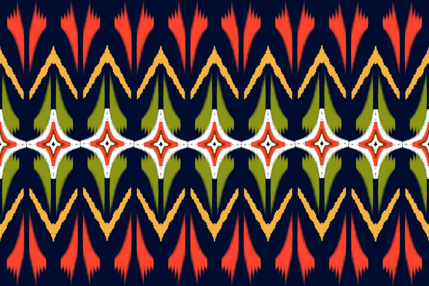 ethnische abstrakte ikat-kunst. nahtloses muster in stammes-, volksstickerei und mexikanischem stil. aztekischer geometrischer kunstornamentdruck.design für teppich, tapete, kleidung, verpackung, stoff, bezug, textil vektor