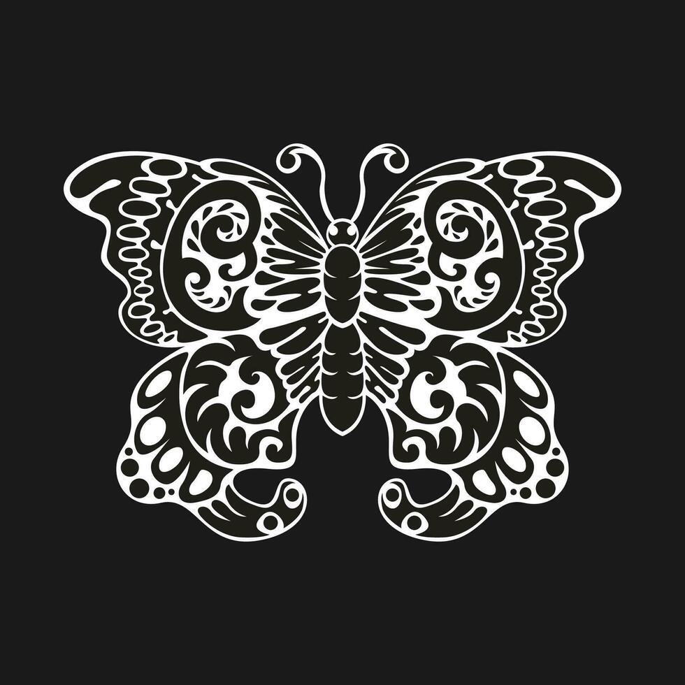 javanisch Schmetterling Symbol Vektor Bild Illustration