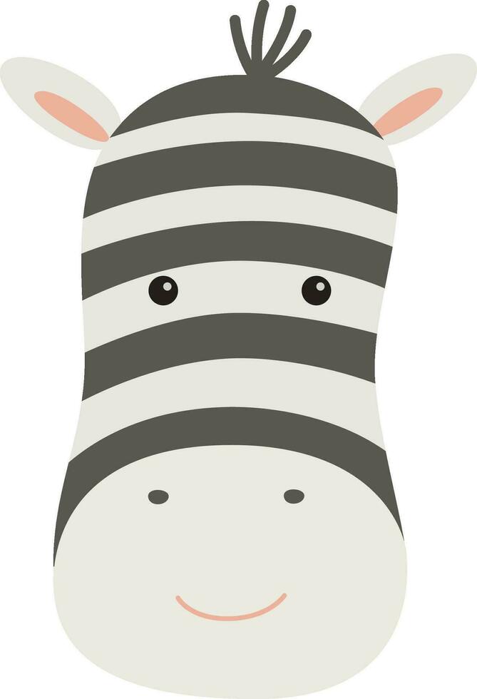 djur- ansikte zebra vektor