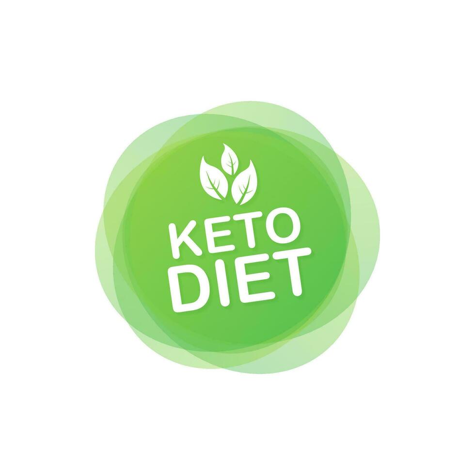 ketogen diet logotyp tecken. keto diet. vektor illustration