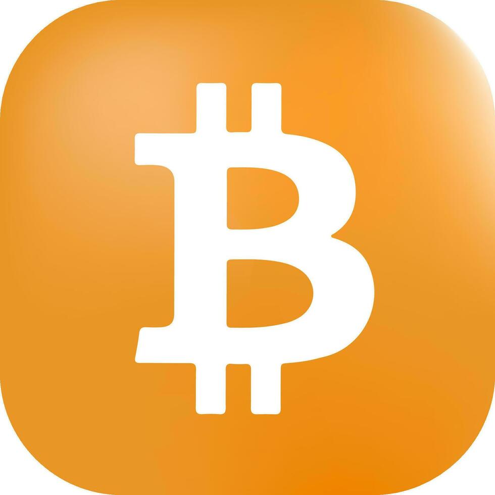 Bitcoin Logo png, Bitcoin Symbol Vektor isoliert Weiß Hintergrund