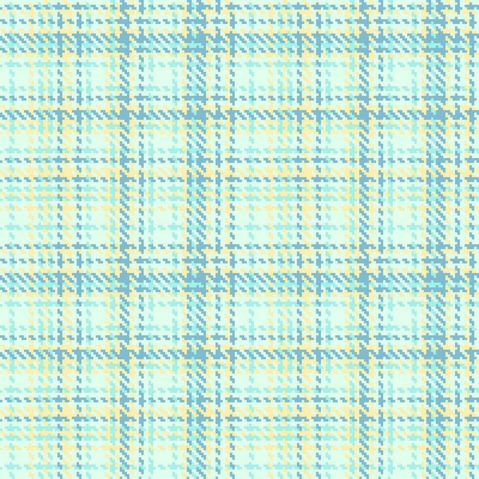 Vektor Stoff Tartan von Muster Plaid Textur mit ein prüfen nahtlos Textil- Hintergrund.