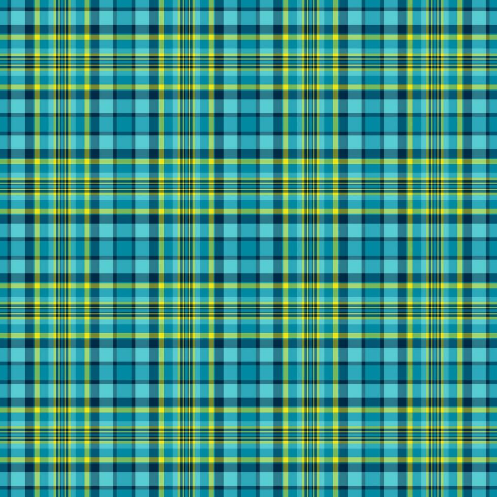 nahtlos Plaid Textil- von Vektor Muster prüfen mit ein Hintergrund Tartan Stoff Textur.